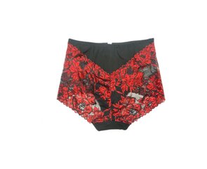 Aluspüksid naistele Biweier Battal 9282, must/punane hind ja info | Naiste aluspüksid | kaup24.ee