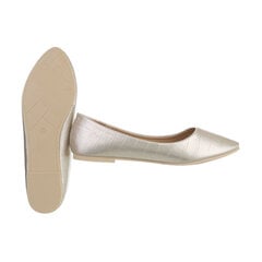  Балетки для женщин, золотистые цена и информация | Женская обувь Cink Me, коричневая | kaup24.ee