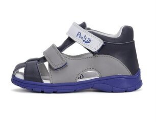 Кожаные сандалии для мальчиков Ponte 20.DA05-4-1725B.Bermuda Blue, синий цена и информация | Детские сандали | kaup24.ee