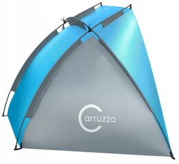 Складная пляжная палатка Carruzo, синяя цена и информация | Палатки | kaup24.ee