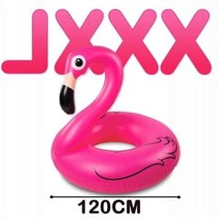 Täispuhutav ujumisrõngas Metin, roosa flamingo hind ja info | Täispuhutavad veemänguasjad ja ujumistarbed | kaup24.ee