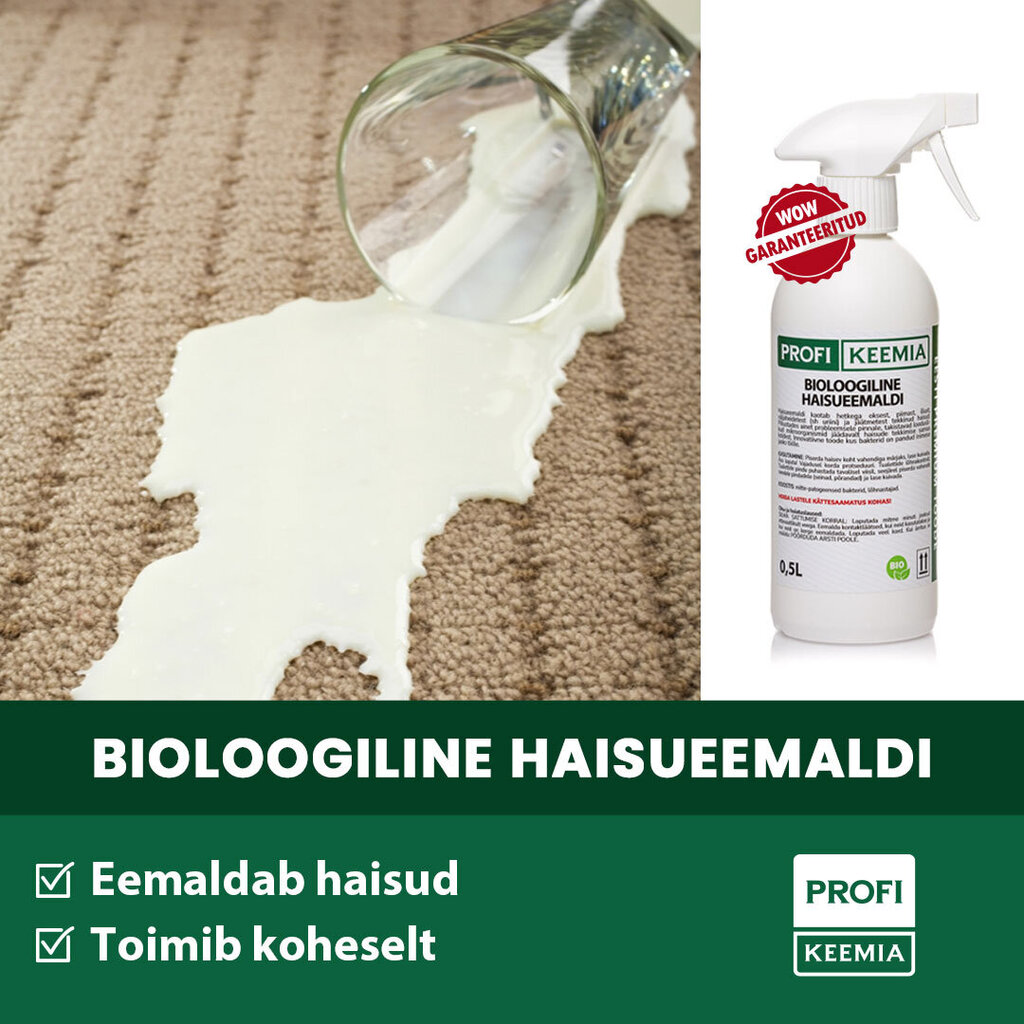 Bioloogiline haisueemaldi Profikeemia, 0,5L hind ja info | Puhastusvahendid | kaup24.ee