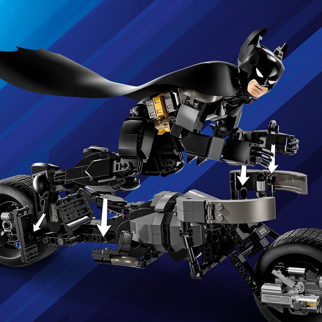 76273 Lego® Super Heroes Batmani ehitatav kuju ja mootorratas hind ja info | Klotsid ja konstruktorid | kaup24.ee