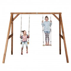 Деревянная детская качельная площадка с 2 сиденьями Axi Playground цена и информация | Подвесные качели | kaup24.ee