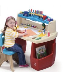 Laste kirjutuslaud koos tooliga Art Corner Delux, Step2 hind ja info | Mänguväljakud, mängumajad | kaup24.ee