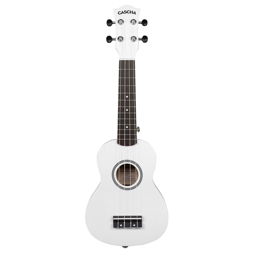 Sopran ukulele Cascha Linden valge HH 3967 hind ja info | Kitarrid | kaup24.ee