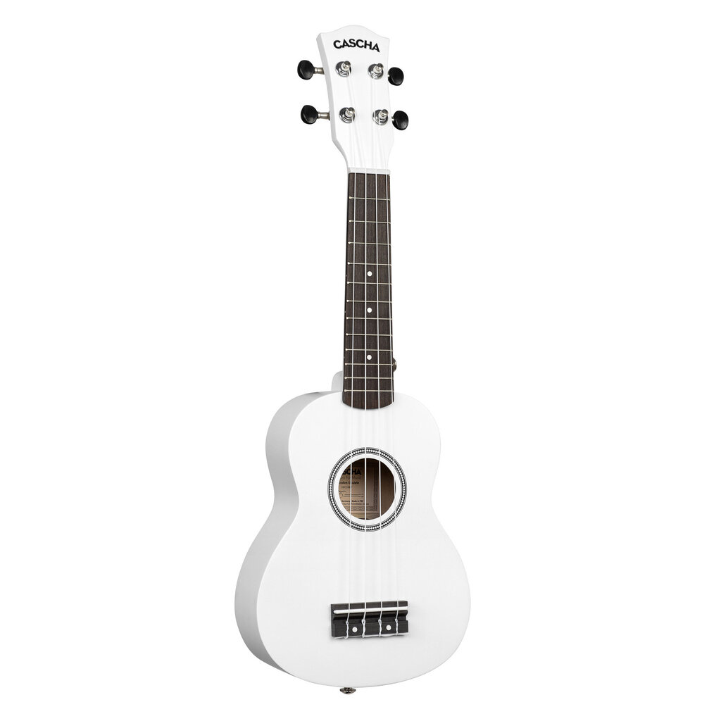 Sopran ukulele Cascha Linden valge HH 3967 hind ja info | Kitarrid | kaup24.ee