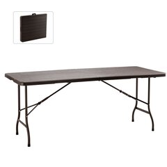 Складной стол Garden Line, коричневый цена и информация | Садовые столы и столики | kaup24.ee