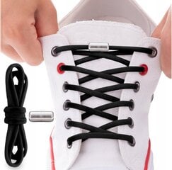 Шнурки Sulpo, черные, длина 100 см. цена и информация | Уход за одеждой и обувью | kaup24.ee