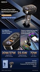 Автомобильное зарядное устройство Remax RCC-351 72W USB+2xUSBC цена и информация | Зарядные устройства для телефонов | kaup24.ee