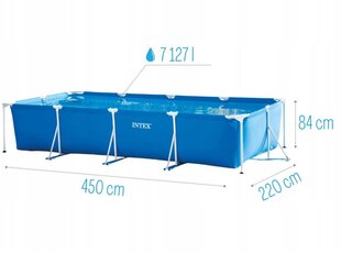 Каркасный бассейн Intex 450 х 220 см цена и информация | Бассейны | kaup24.ee