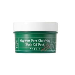 Осветляющая маска для лица Axis-Y Mugwort Pore Clarifying Wash Off Pack, 100 мл цена и информация | Маски для лица, патчи для глаз | kaup24.ee