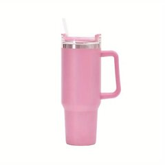 Трубочка для питья с трубочкой, розовый, 1200мл цена и информация | Фляги для воды | kaup24.ee