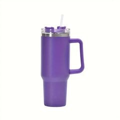 Трубочка для питья с трубочкой, фиолетовая, 1200мл цена и информация | Фляги для воды | kaup24.ee