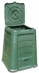 Компостер Экобат 600Л, зеленый цена и информация | Уличные контейнеры, контейнеры для компоста | kaup24.ee