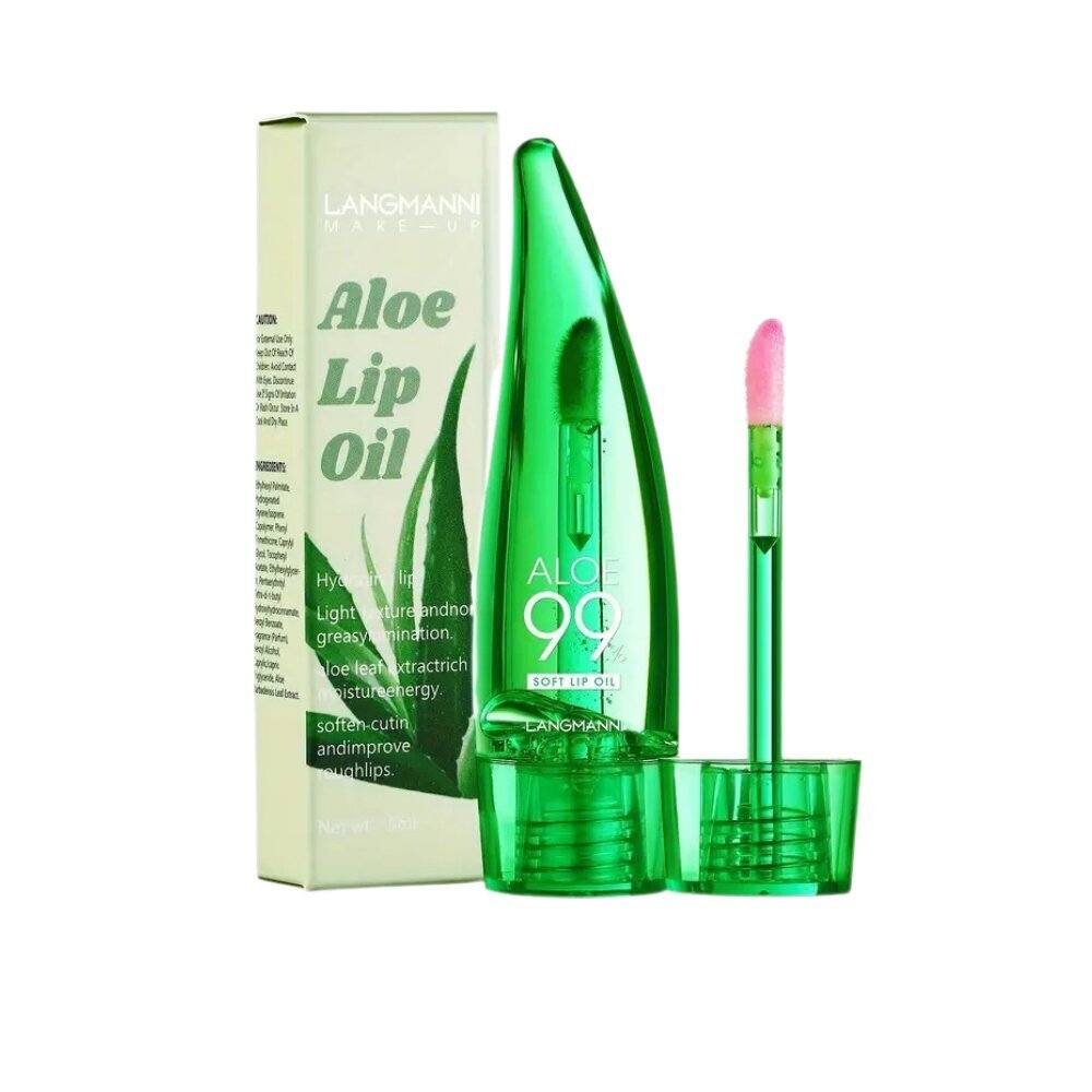 Huuleläige Langmanni Aloe Lip Oil, 5 ml цена и информация | Huulepulgad, -läiked, -palsamid, vaseliin | kaup24.ee