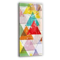 Seinakell Geomeetrilised kolmnurgad, 30x60 cm hind ja info | Kellad | kaup24.ee