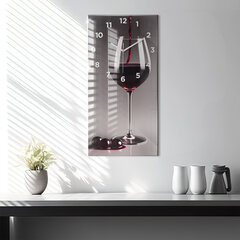 Seinakell Punane veinilamp, 30x60 cm hind ja info | Kellad | kaup24.ee