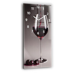 Seinakell Punane veinilamp, 30x60 cm hind ja info | Kellad | kaup24.ee