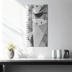 Seinakell Hall geomeetriline abstraktsioon, 30x60 cm цена и информация | Часы | kaup24.ee