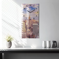 Seinakell Päikeseloojang New York, 30x60 cm цена и информация | Часы | kaup24.ee