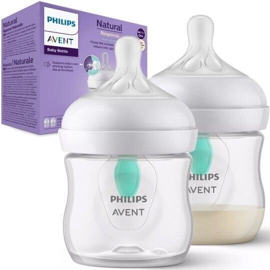 Lutipudel Philips Avent Air Free SCY670/02, 0+ kuud, 125 ml, 2 tk. hind ja info | Lutipudelid ja aksessuaarid | kaup24.ee