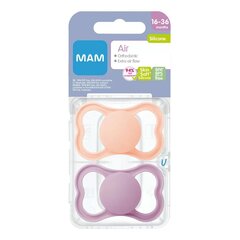 Lutt Mam Air Silicone Pink, 16-36 kuud, 2 tk. hind ja info | Lutid | kaup24.ee