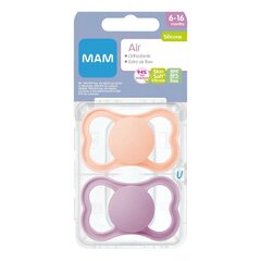 Lutt Mam Air Silicone Pink, 6-16 kuud, 2 tk. hind ja info | Lutid | kaup24.ee