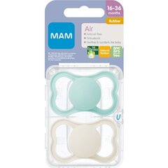 Lutt Mam Air Neutral Natural Rubber, 16-36 kuud, 2 tk. цена и информация | Пустышки | kaup24.ee