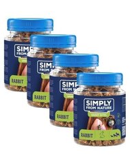 Simply From Nature Smart Bites с кроликом, 4x130 гр цена и информация | Лакомства для собак | kaup24.ee