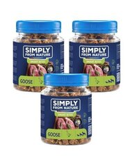 Simply From Nature Smart Bites hanega, 3x130 g hind ja info | Maiustused koertele | kaup24.ee