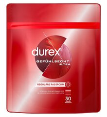 Презервативы Durex Gefühlsecht Ultra, 30 шт. цена и информация | Презервативы | kaup24.ee