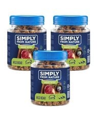 Simply From Nature Smart Bites metsseaga, 3x130 g hind ja info | Maiustused koertele | kaup24.ee