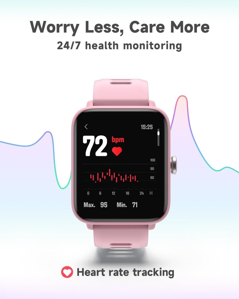 Biggerfive Fitness Pink hind ja info | Nutikellad (smartwatch) | kaup24.ee