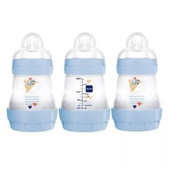 Lutipudel Mam Easy Start Anti-Colic blue/sinine, 0+ kuud, 160 ml цена и информация | Бутылочки и аксессуары | kaup24.ee