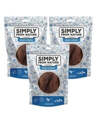 Simply From Nature Meat Strips с фазаном, 3x80 гр цена и информация | Лакомства для собак | kaup24.ee