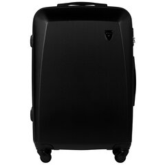 Средний чемодан 0125, чёрный цена и информация | Чемоданы, дорожные сумки | kaup24.ee