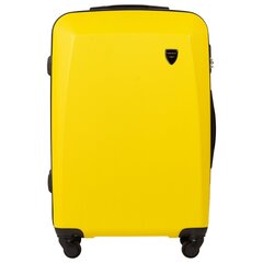Средний чемодан 0125, жёлтый цена и информация | Чемоданы, дорожные сумки | kaup24.ee