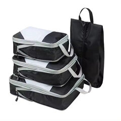 Kohvri organiseerija Compression Packing Cubes, 4-osaline, must hind ja info | Kohvrid, reisikotid | kaup24.ee