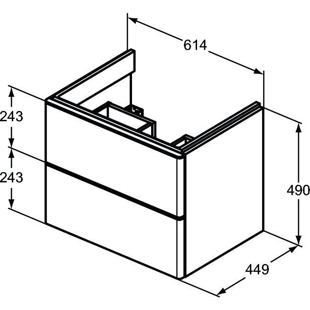 Valamukapp Ideal Standard Adapto 61 hind ja info | Vannitoakapid | kaup24.ee