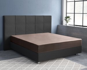 Taupe kummiga satiinlina 120x200 hind ja info | Voodilinad | kaup24.ee