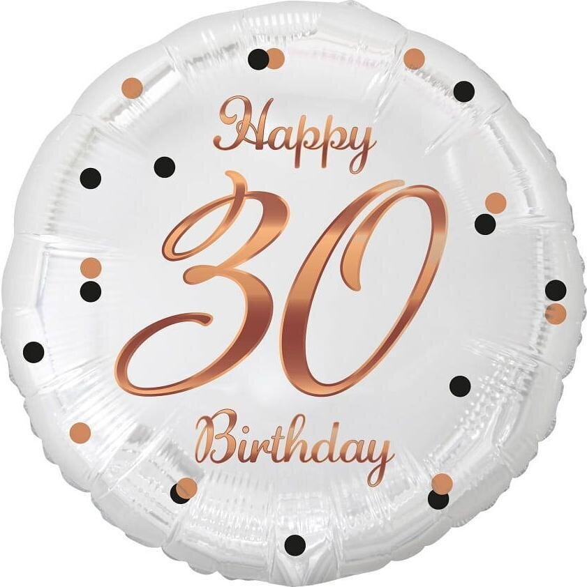 Fooliumist õhupall Beauty&Charm Happy birthday 30 hind ja info | Õhupallid | kaup24.ee