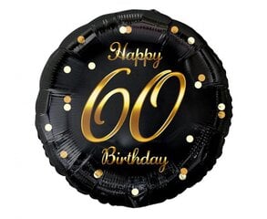 Воздушный шар из фольги Beauty&Charm, "Happy birthday 60 ", размер 18" цена и информация | Шарики | kaup24.ee