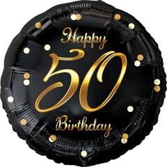 Воздушный шар из фольги Beauty&Charm, "Happy birthday 50 ", размер 18" цена и информация | Шарики | kaup24.ee