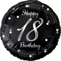 Fooliumist õhupall Happy birthday 18 hind ja info | Õhupallid | kaup24.ee