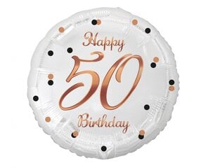 Фольгированный шар Beauty&Charm, "Happy birthday 50", размер 18" цена и информация | Шарики | kaup24.ee