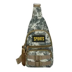 Тактический рюкзак-сумка мужской Sports, серый цена и информация | Мужские сумки | kaup24.ee