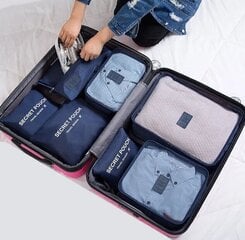 Комплект из 6 органайзеров для чемоданов Perf цена и информация | Чемоданы, дорожные сумки | kaup24.ee