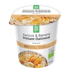 Orgaaniline kaerahelbepuder aprikooside ja banaanidega Auga, 60 g hind ja info | Kuivained, tangud, riis | kaup24.ee