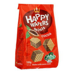 Вафли с какао-начинкой Happy, 100 г цена и информация | Сладости | kaup24.ee